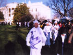 James Benjamin in front of the White House