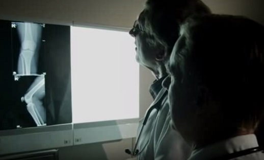 doctors looking at an x-ray