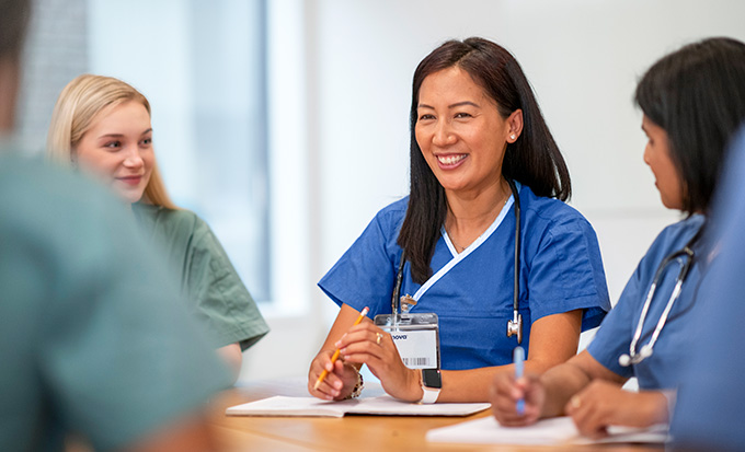 female healthcare colleagues