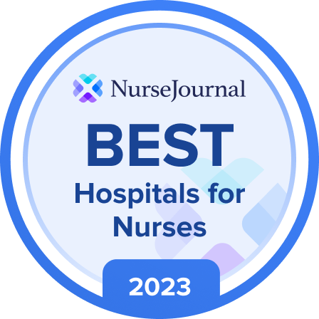 NurseJournal best hospital for nurses seal