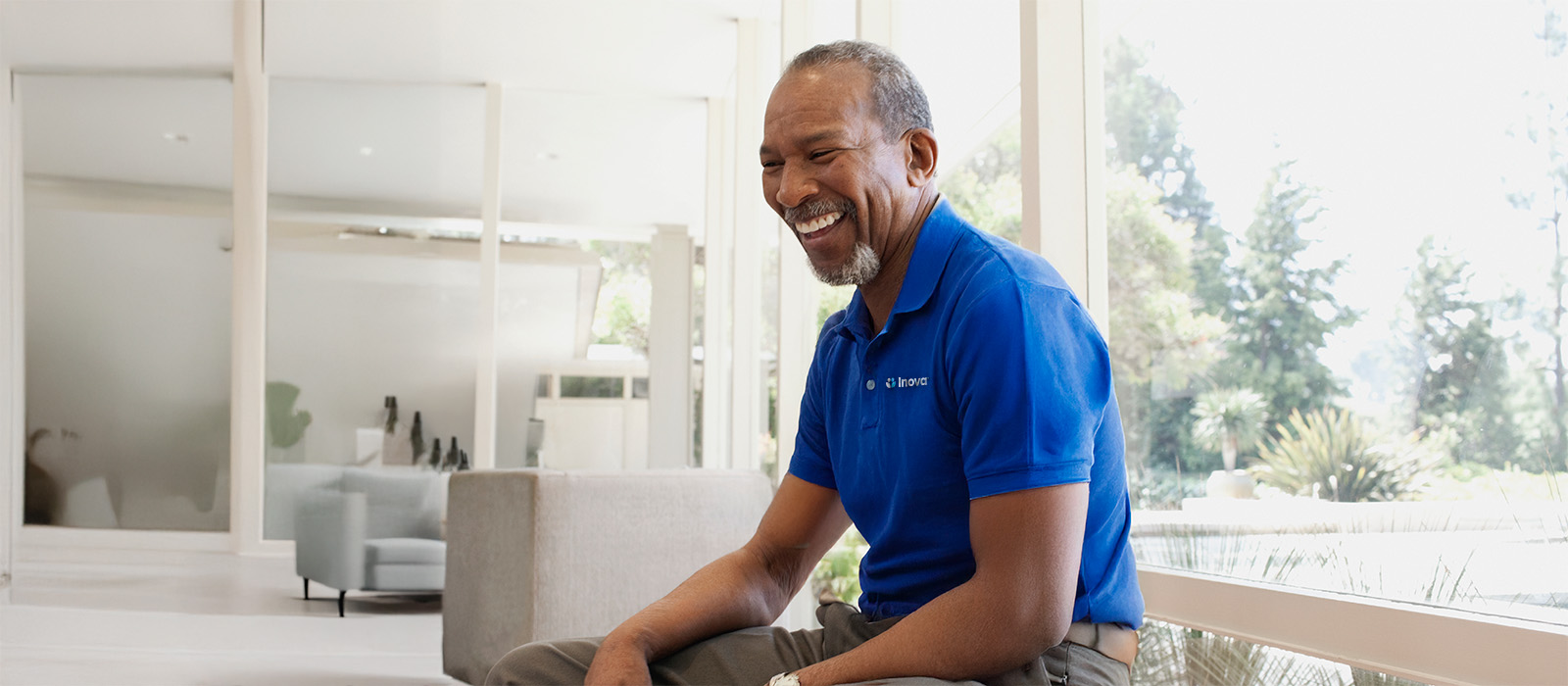 Senior volunteer male portrait 